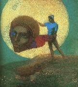 Odilon Redon The Fall of Icarus oil painting